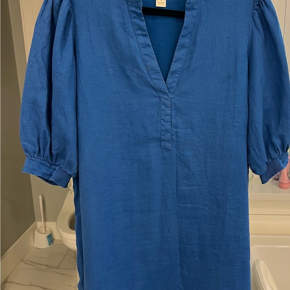 Elegant Blue Women's Dress